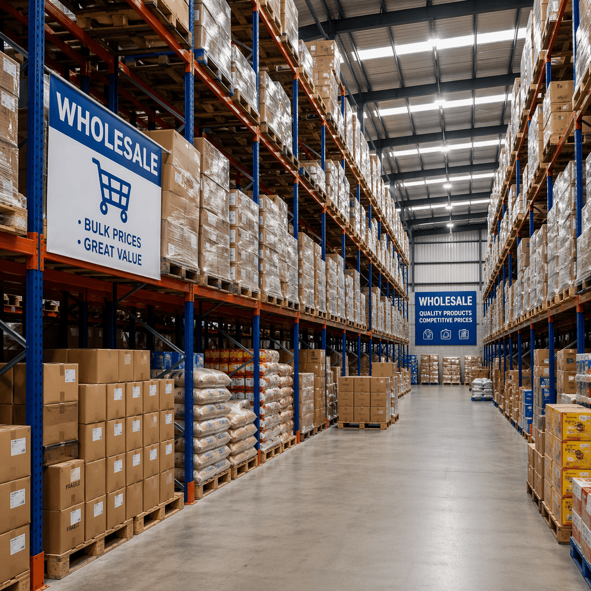 Wholesale distribution illustration